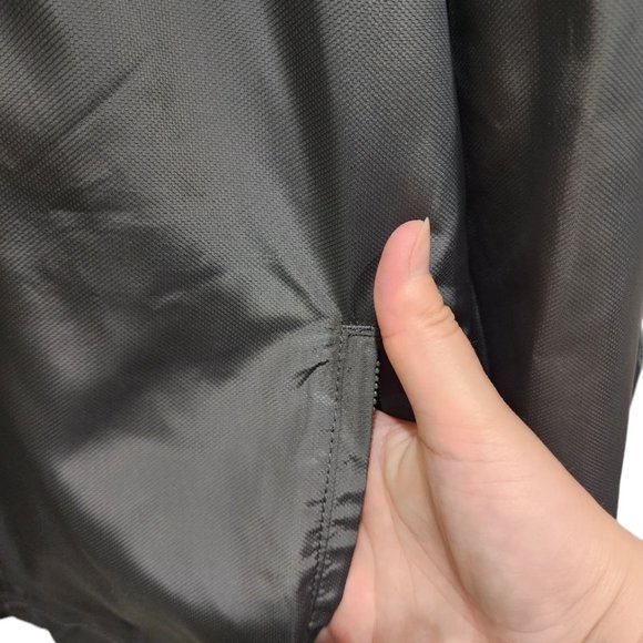 Banana Republic Jacket Men's Size XL Gray Waterproof Windbreaker Hooded Zip - Picture 13 of 16